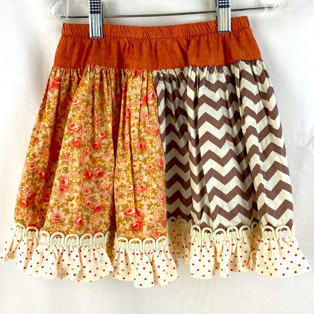 Persnickety Skirt Ruffles Girls size 8 Like New